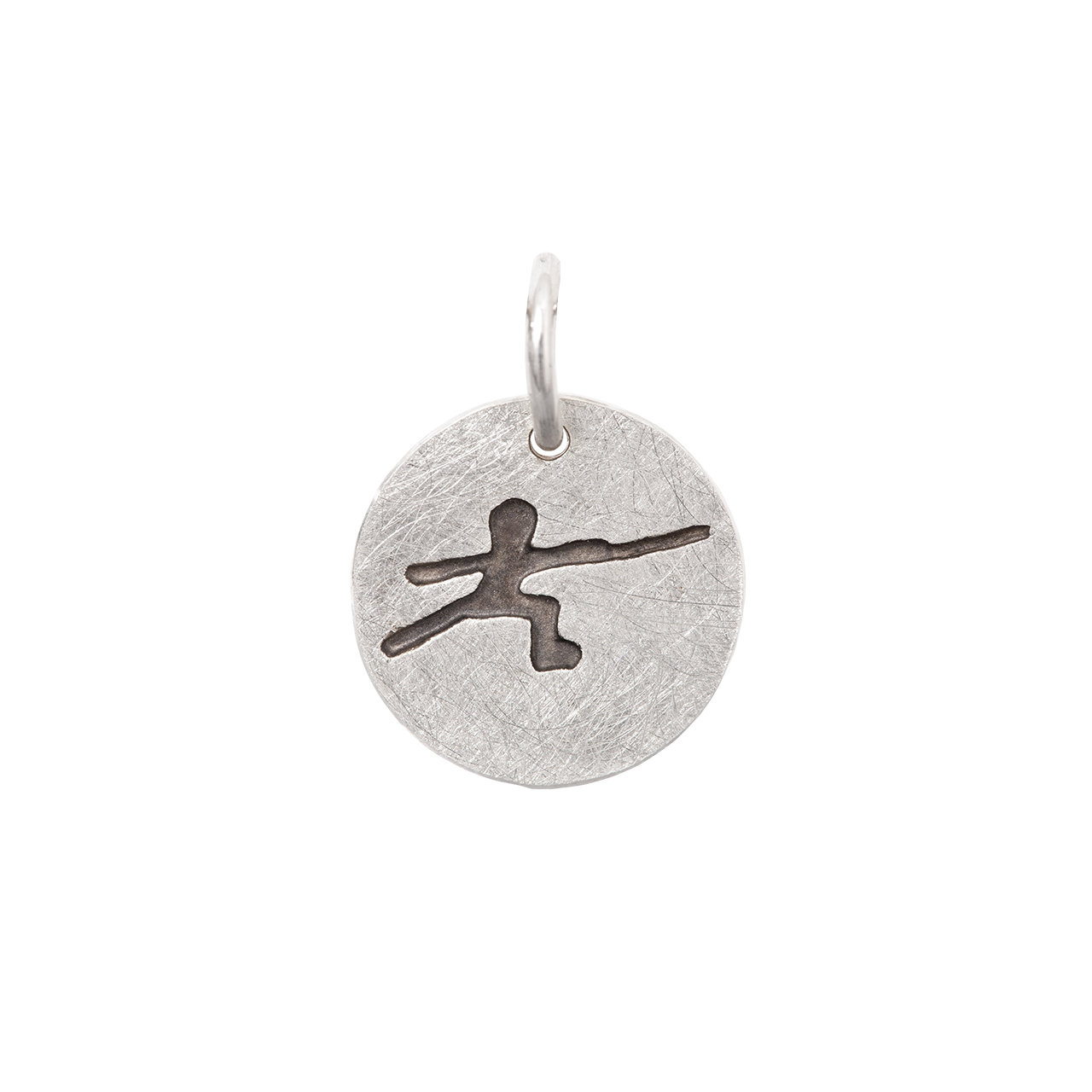 silver pendant "Fencer"