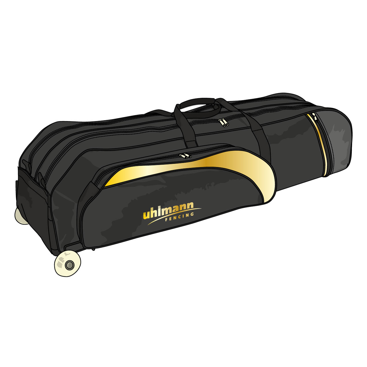 Rollbag "Champion", Limited Edition, black/gold