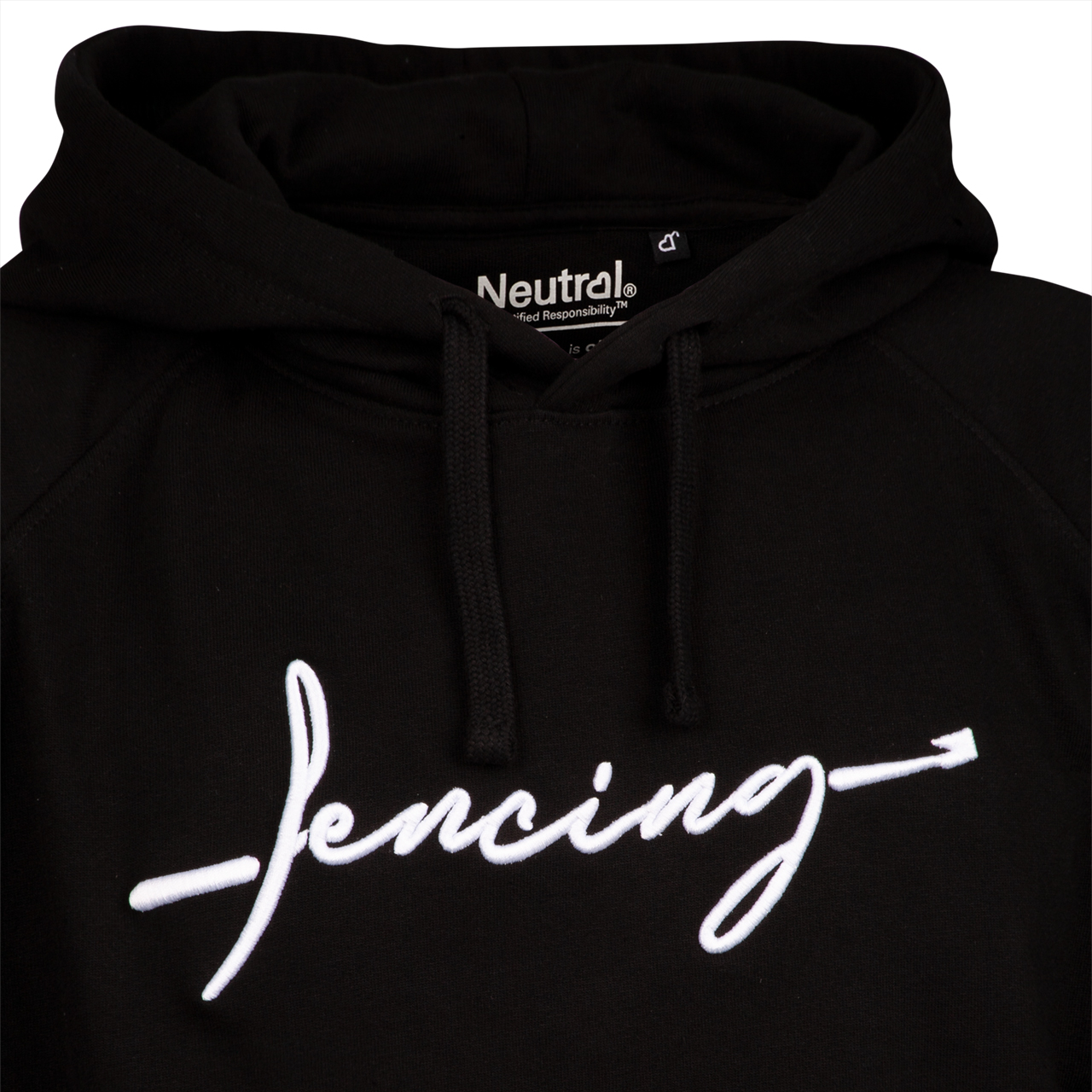 hoodie with "Fencing" embroidery